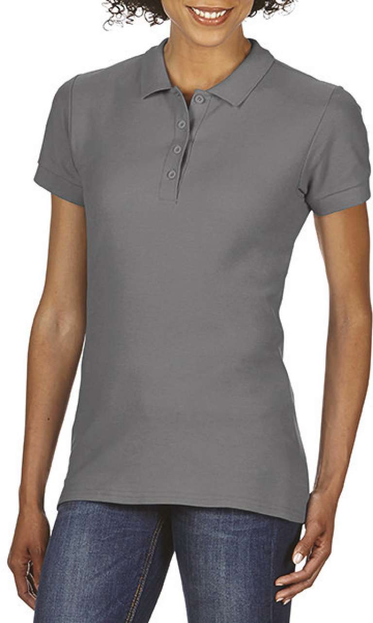 SOFTSTYLE® LADIES' DOUBLE PIQUÉ POLO