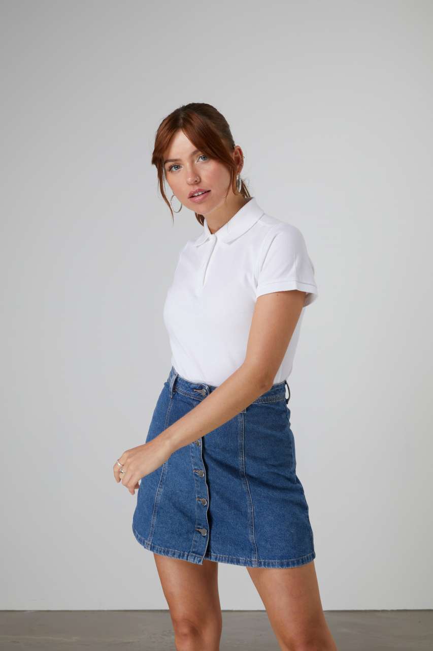 WOMEN'S STRETCH POLO