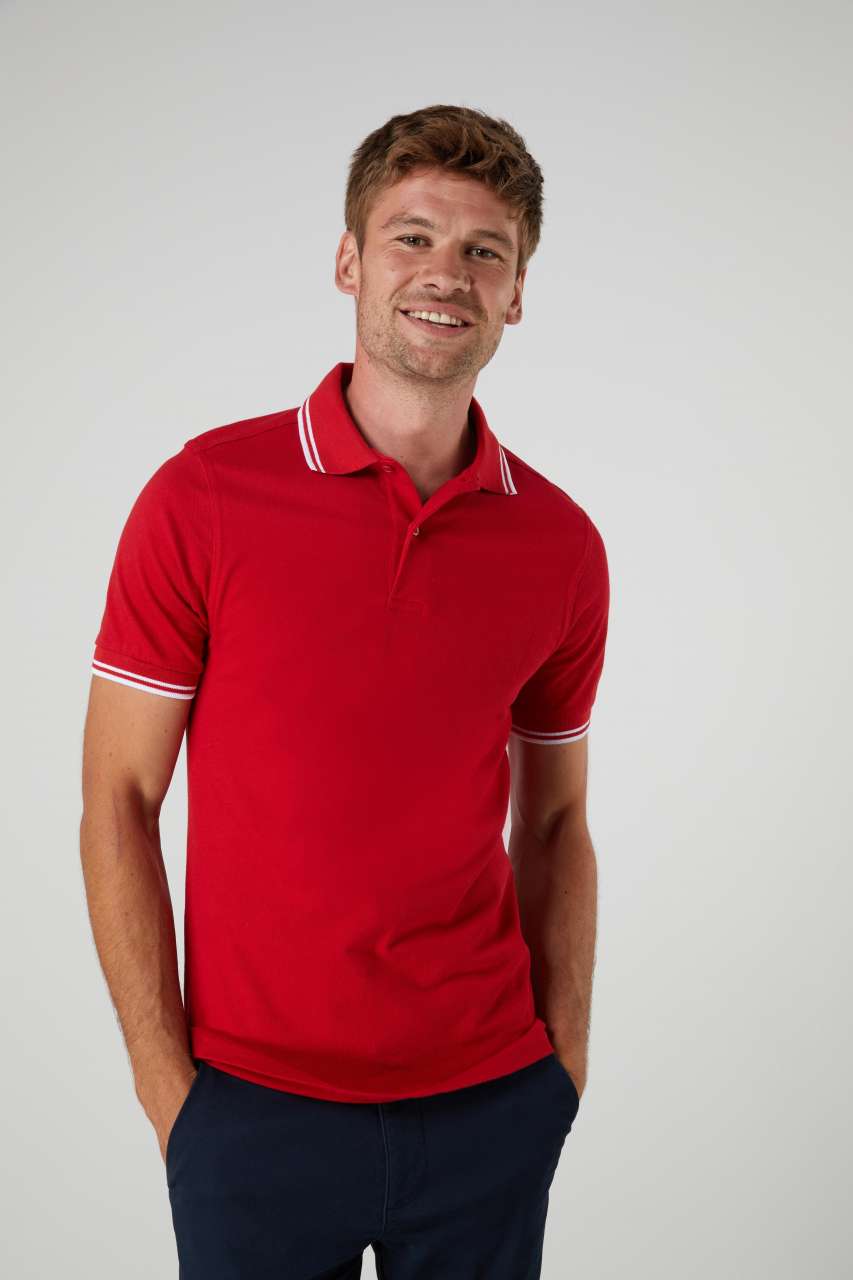 STRETCH TIPPED POLO