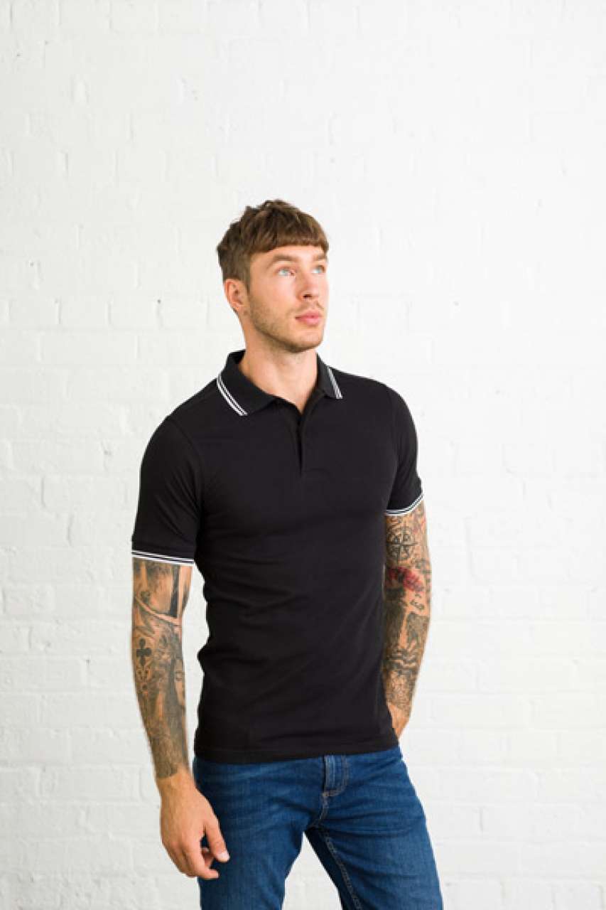 STRETCH TIPPED POLO