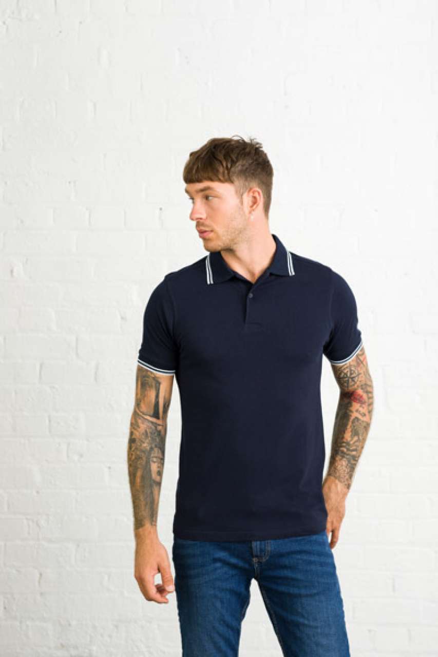 STRETCH TIPPED POLO