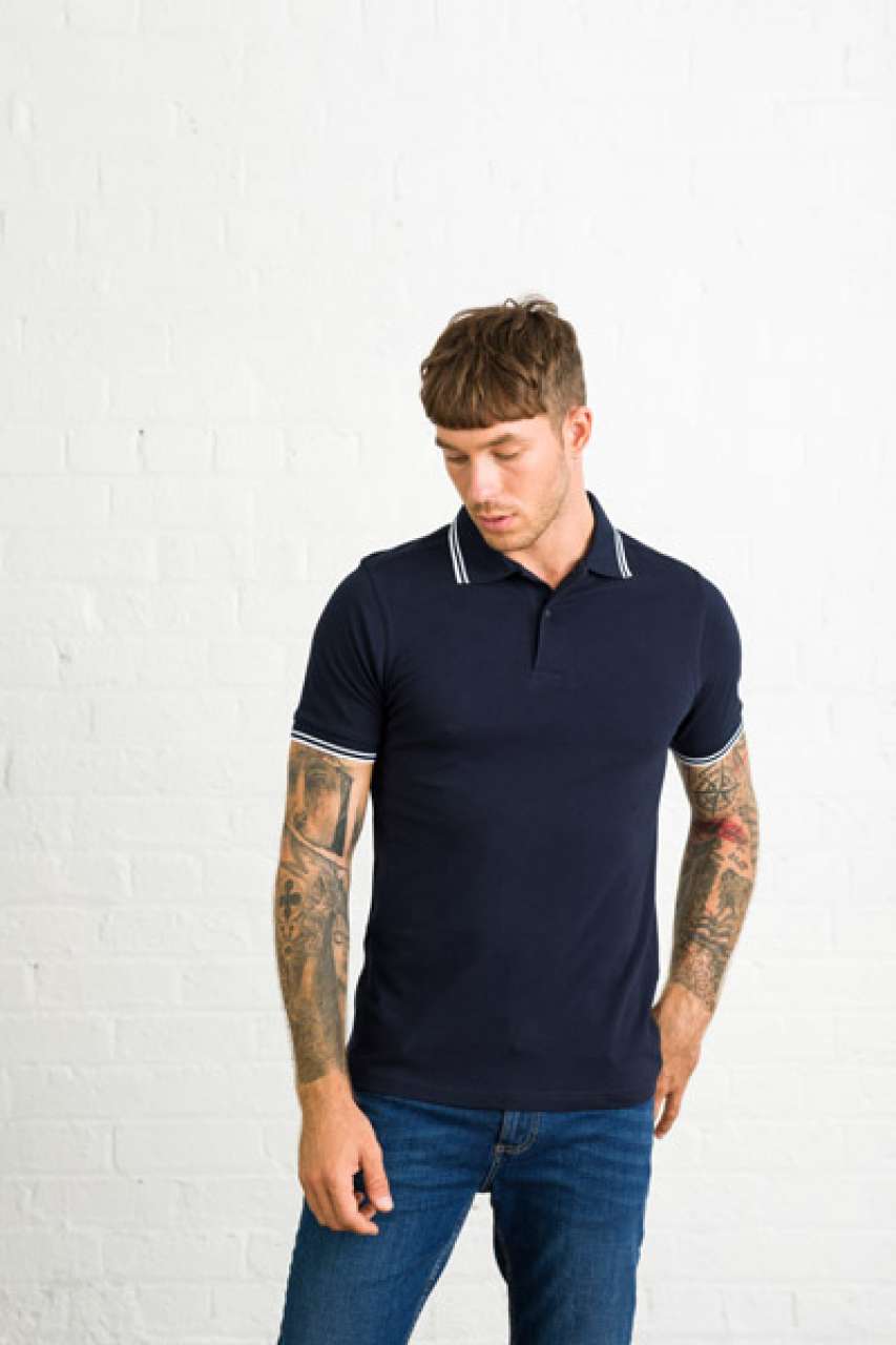 STRETCH TIPPED POLO