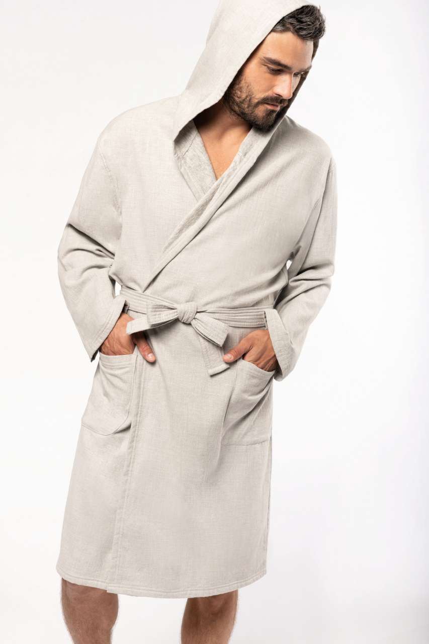 ORGANIC HOODED BATHROBE