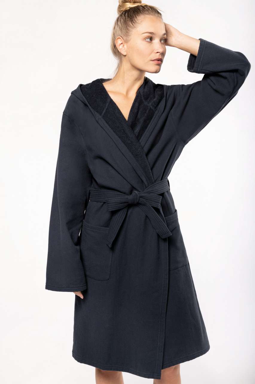 ORGANIC HOODED BATHROBE