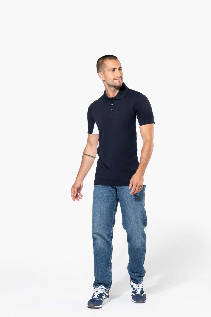 FLAG - SHORT-SLEEVED TWO-TONE POLO SHIRT