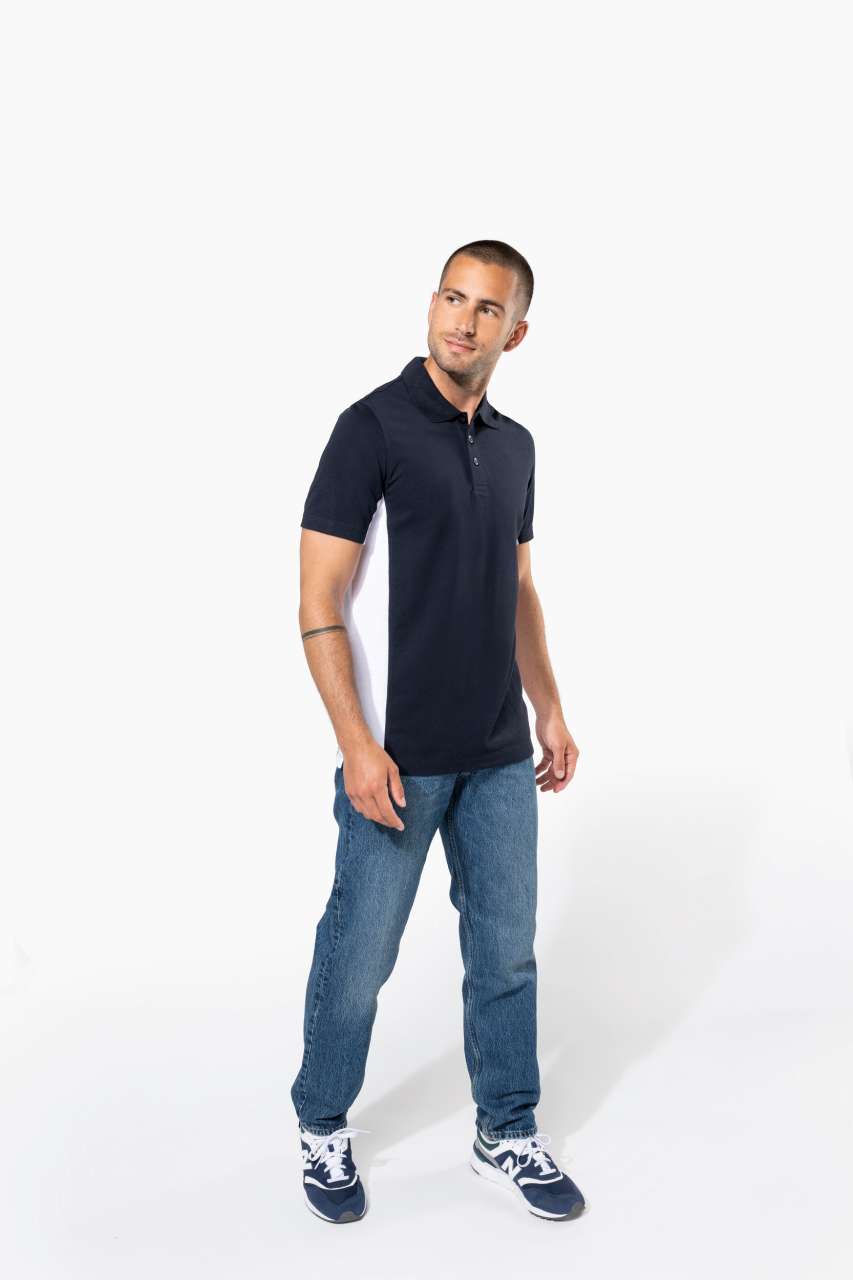 FLAG - SHORT-SLEEVED TWO-TONE POLO SHIRT