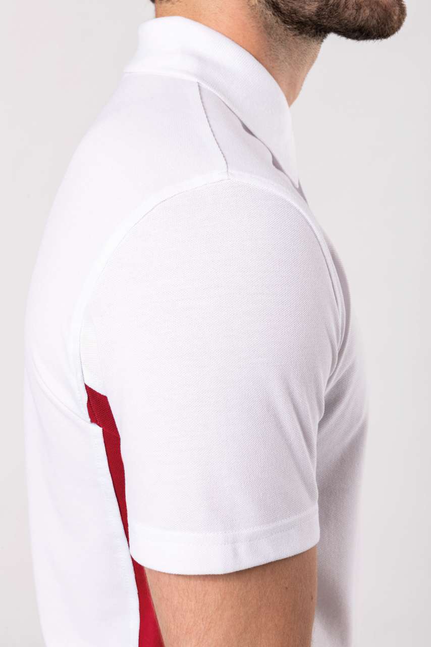 FLAG - SHORT-SLEEVED TWO-TONE POLO SHIRT