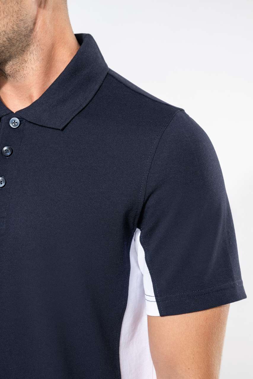 FLAG - SHORT-SLEEVED TWO-TONE POLO SHIRT