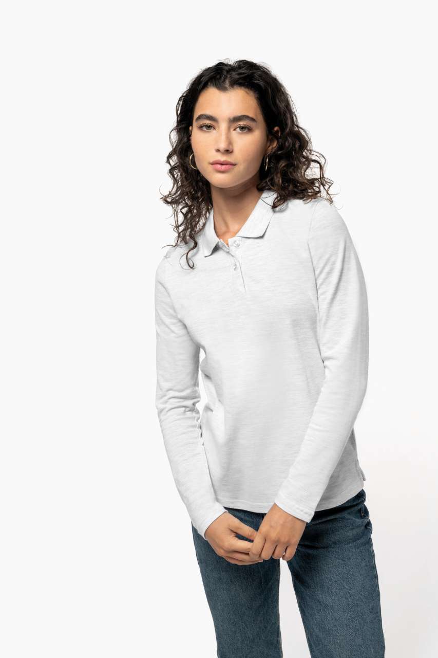 LADIES' LONG-SLEEVED POLO SHIRT