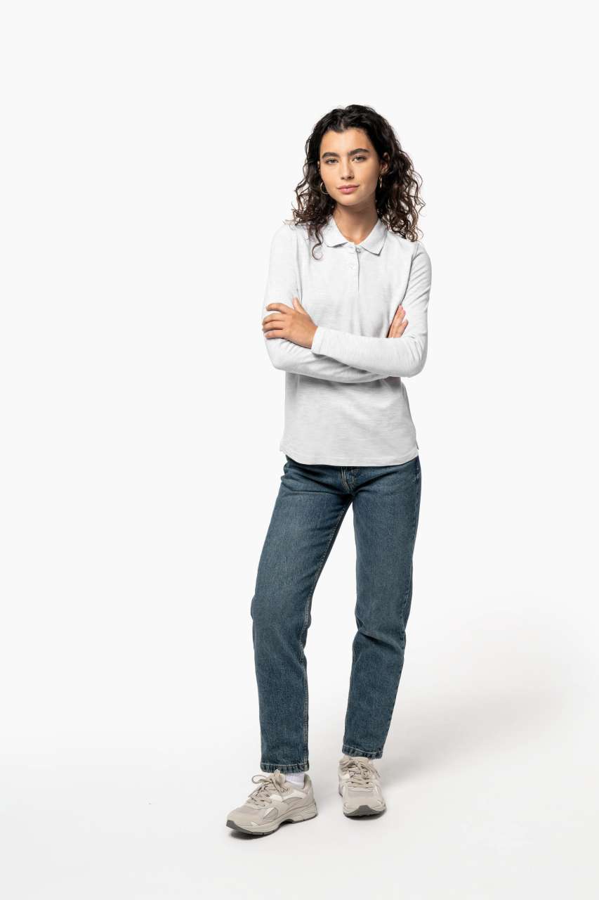 LADIES' LONG-SLEEVED POLO SHIRT
