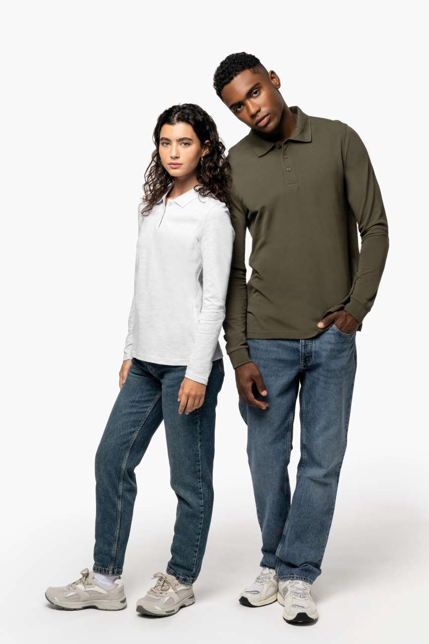 LADIES' LONG-SLEEVED POLO SHIRT