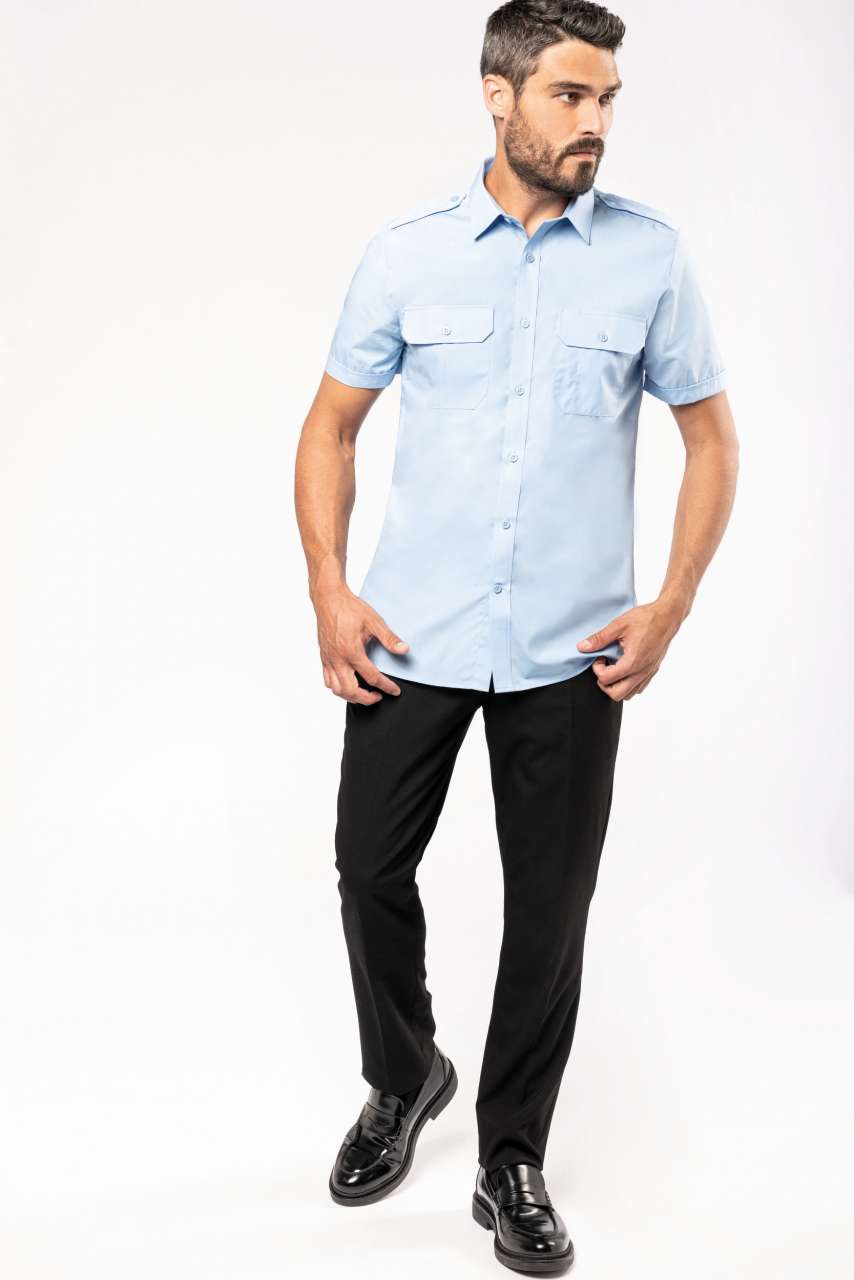 MEN'S SHORT-SLEEVED PILOT SHIRT