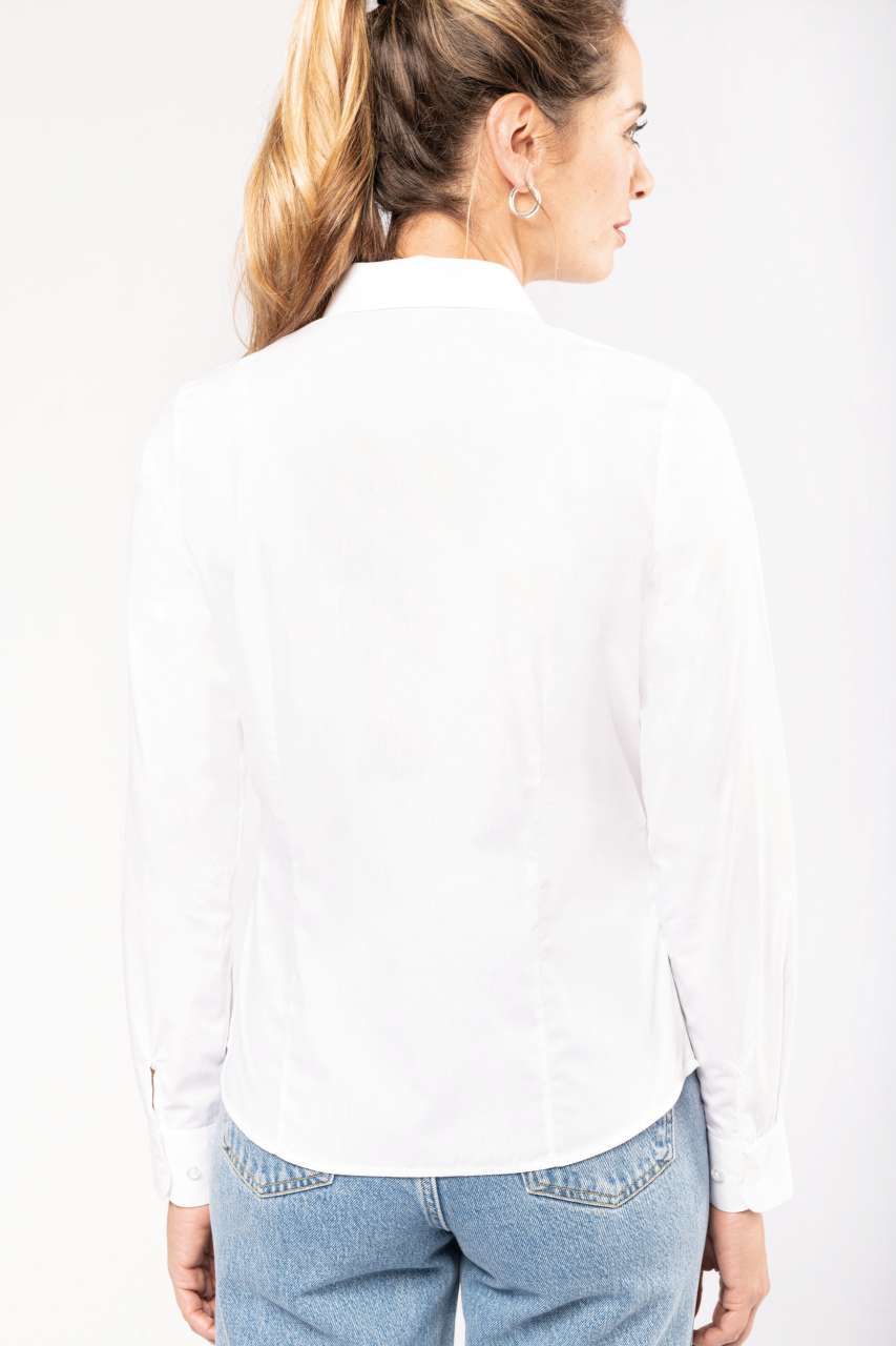 LADIES’ LONG-SLEEVED COTTON POPLIN SHIRT