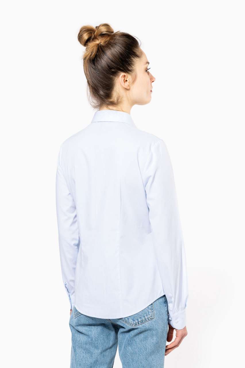 LADIES’ LONG-SLEEVED COTTON POPLIN SHIRT