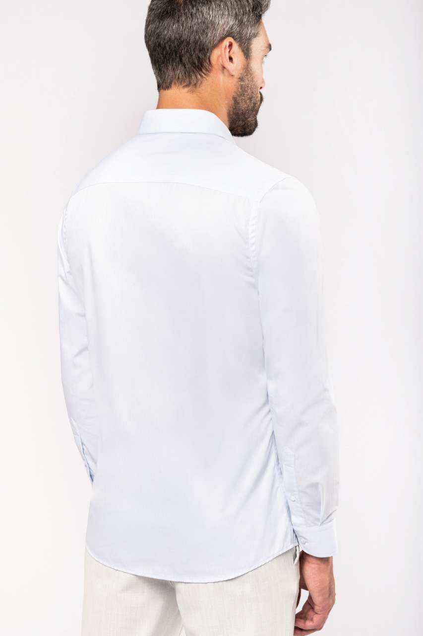 MEN’S LONG-SLEEVED COTTON POPLIN SHIRT