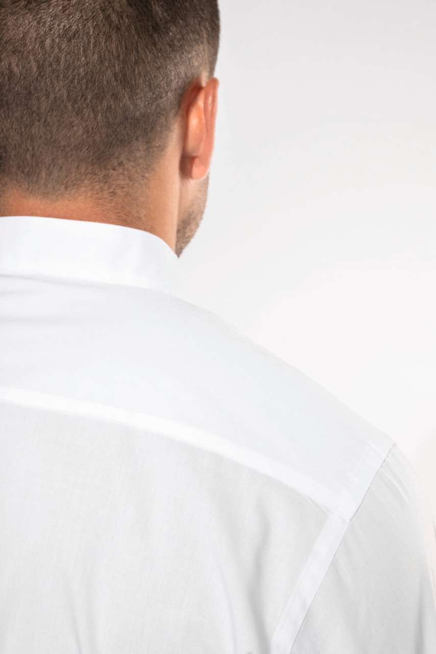 MEN'S LONG-SLEEVED MANDARIN COLLAR SHIRT