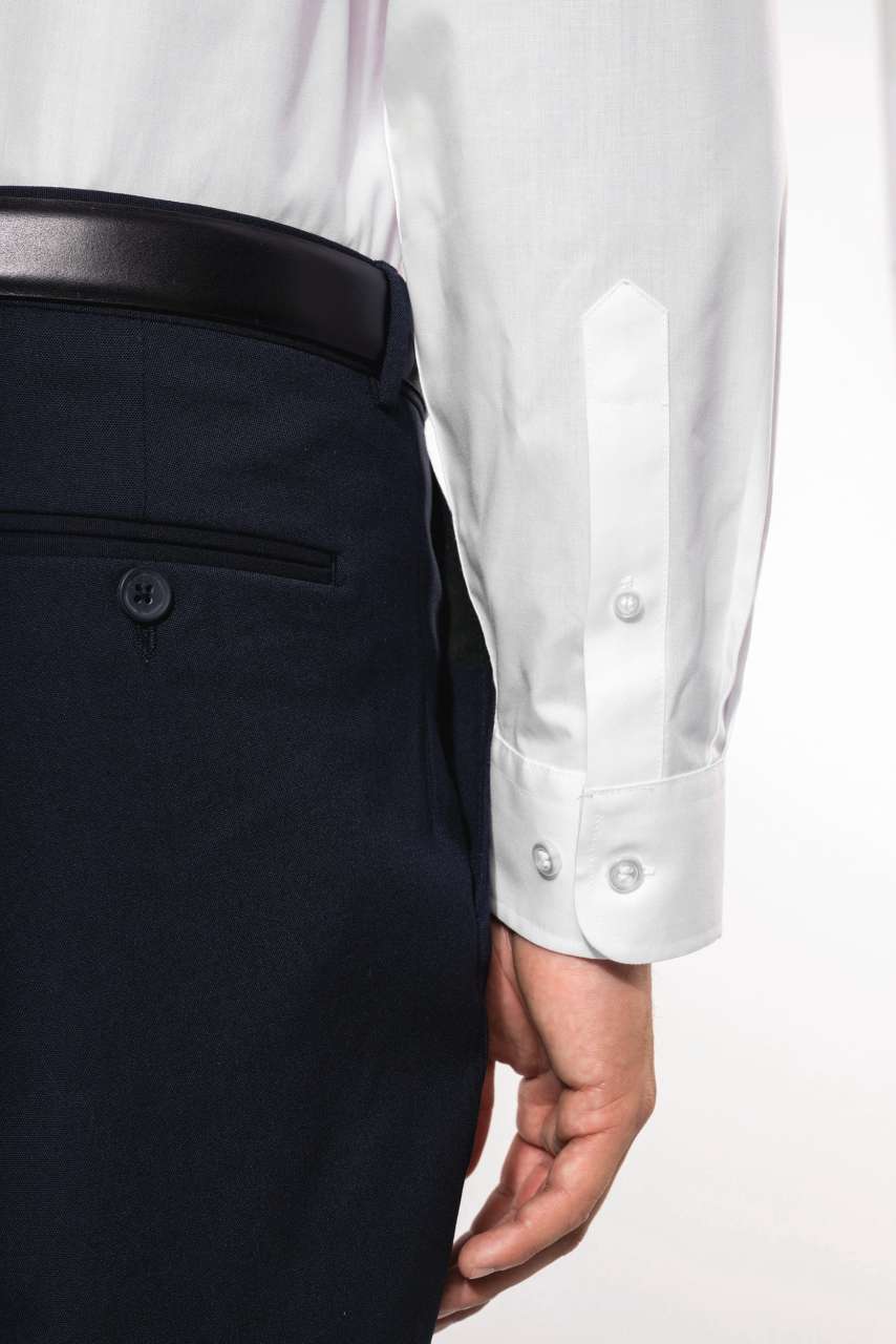 MEN'S LONG-SLEEVED MANDARIN COLLAR SHIRT