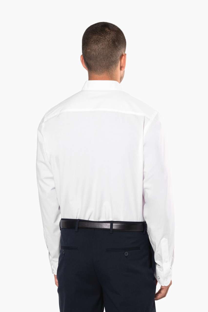 MEN'S LONG-SLEEVED MANDARIN COLLAR SHIRT