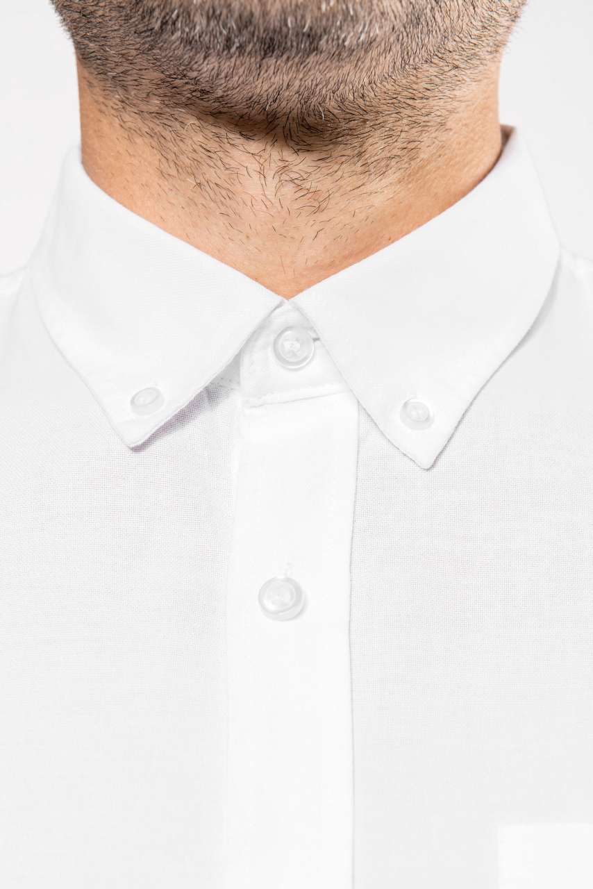 LONG-SLEEVED WASHED OXFORD COTTON SHIRT