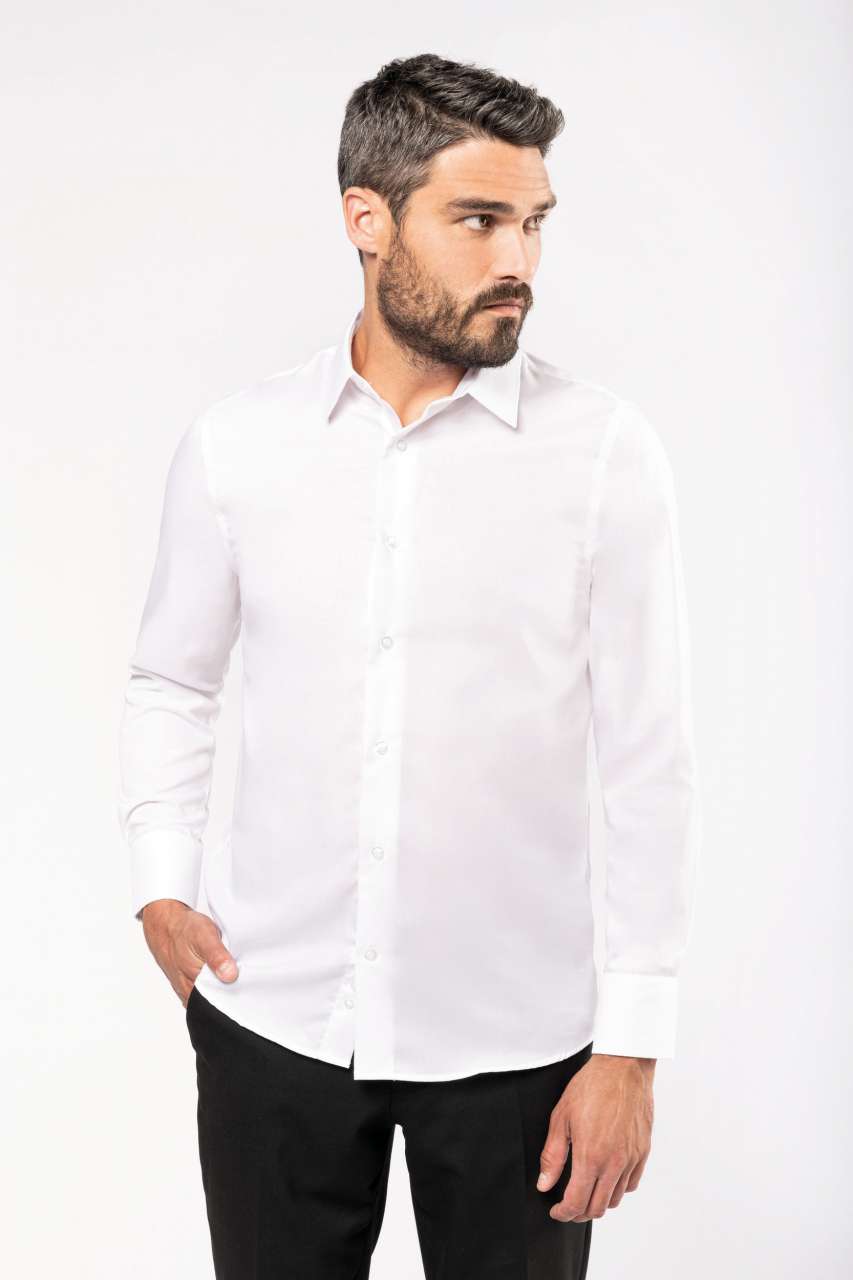 MEN'S FITTED LONG-SLEEVED NON-IRON SHIRT