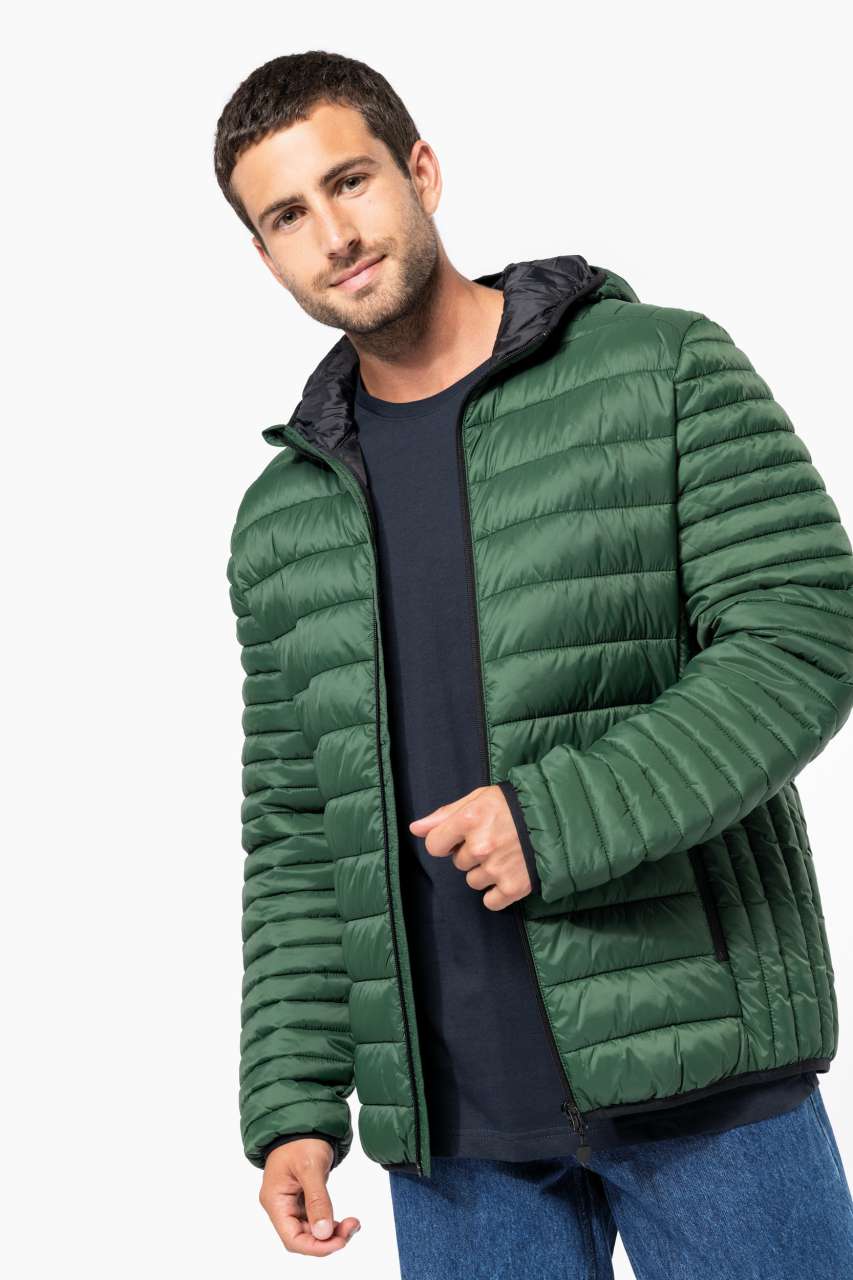MEN'S LIGHTWEIGHT HOODED PADDED JACKET