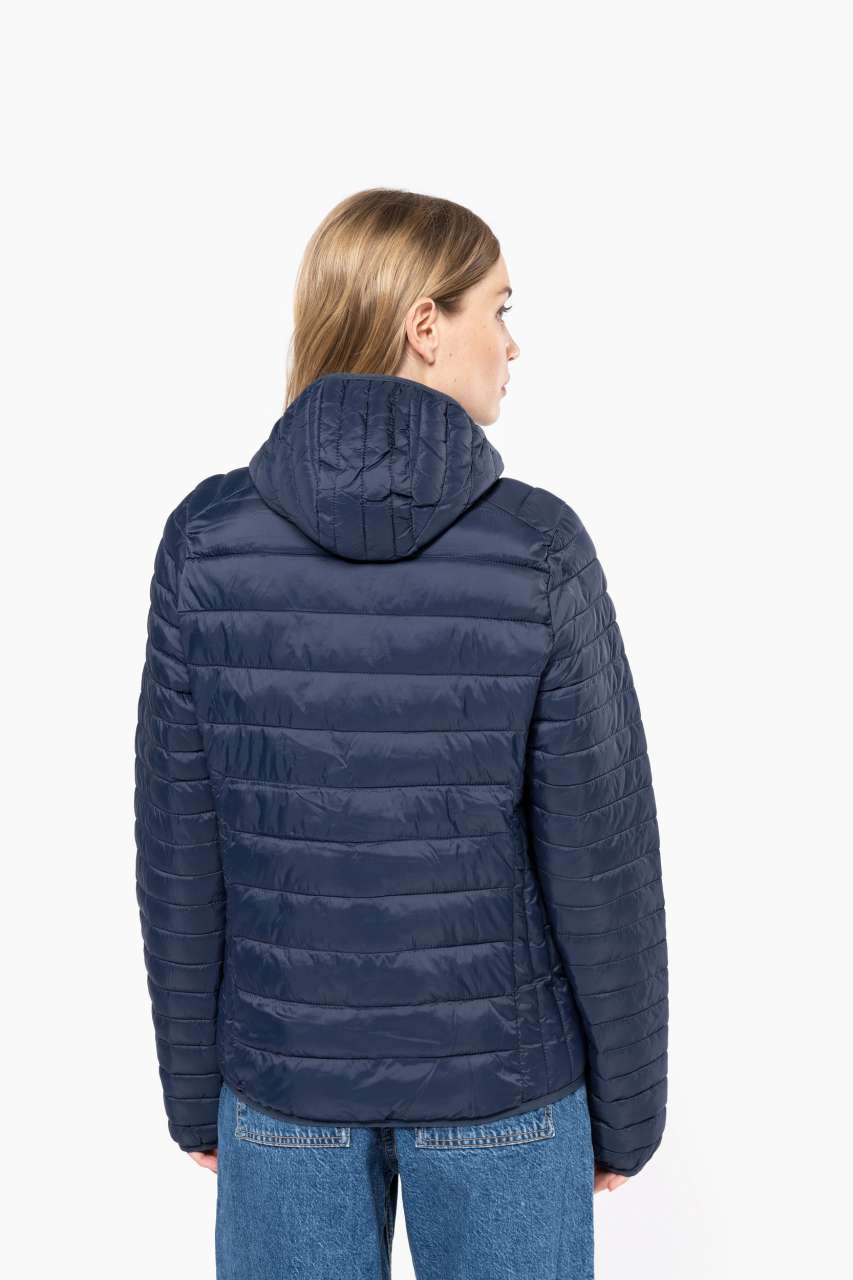 LADIES' LIGHTWEIGHT HOODED PADDED JACKET