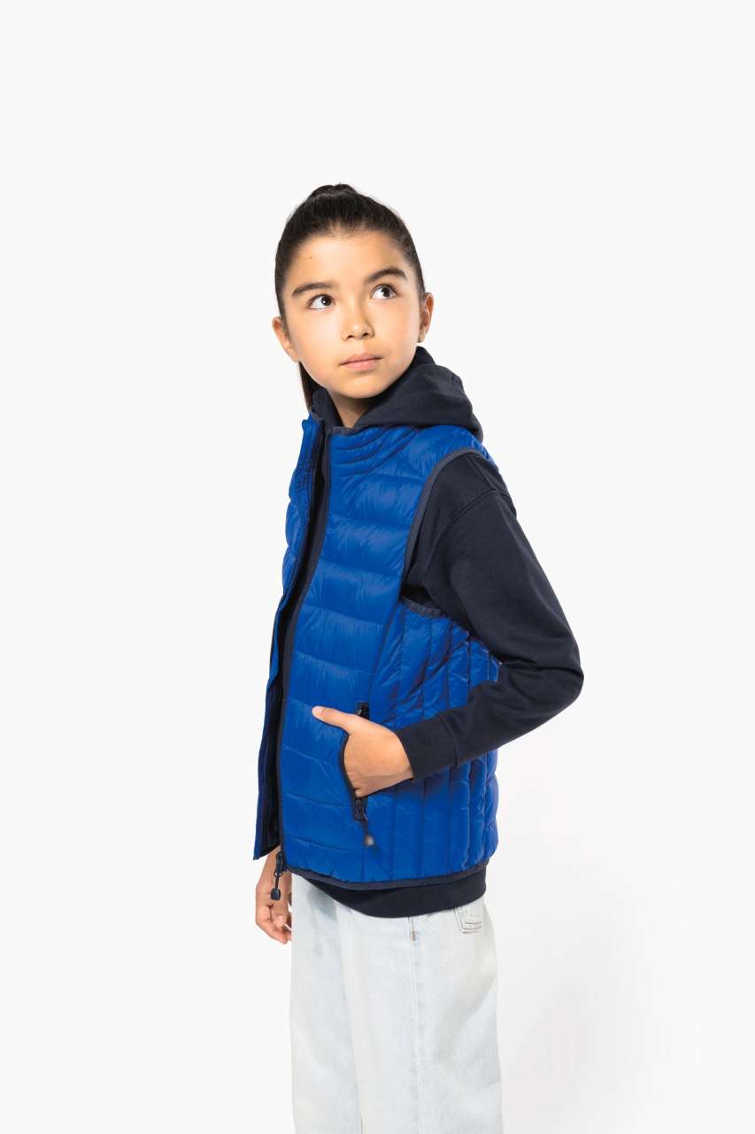 KIDS' LIGHTWEIGHT SLEEVELESS PADDED JACKET