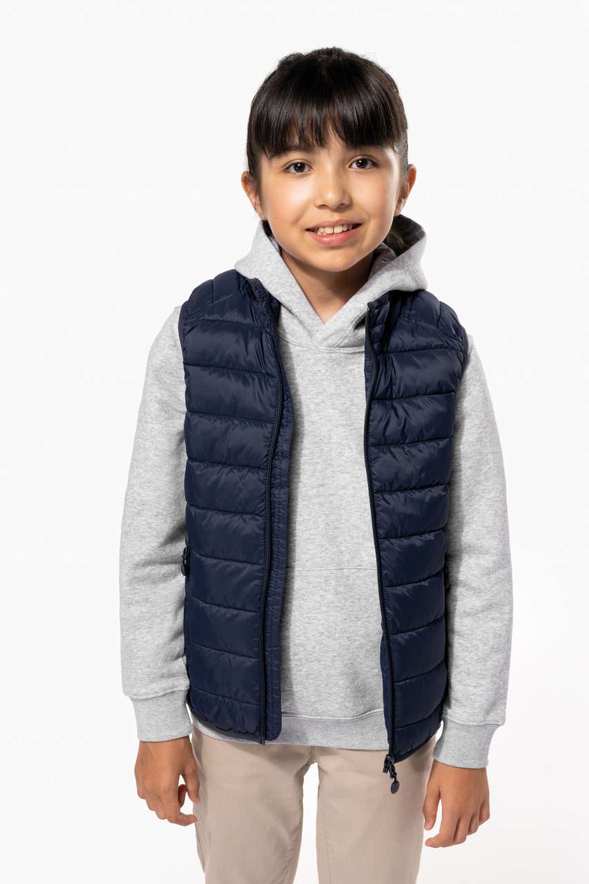 KIDS' LIGHTWEIGHT SLEEVELESS PADDED JACKET