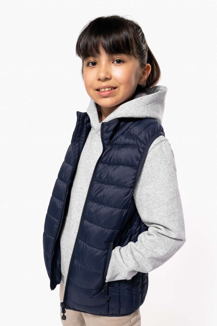 KIDS' LIGHTWEIGHT SLEEVELESS PADDED JACKET