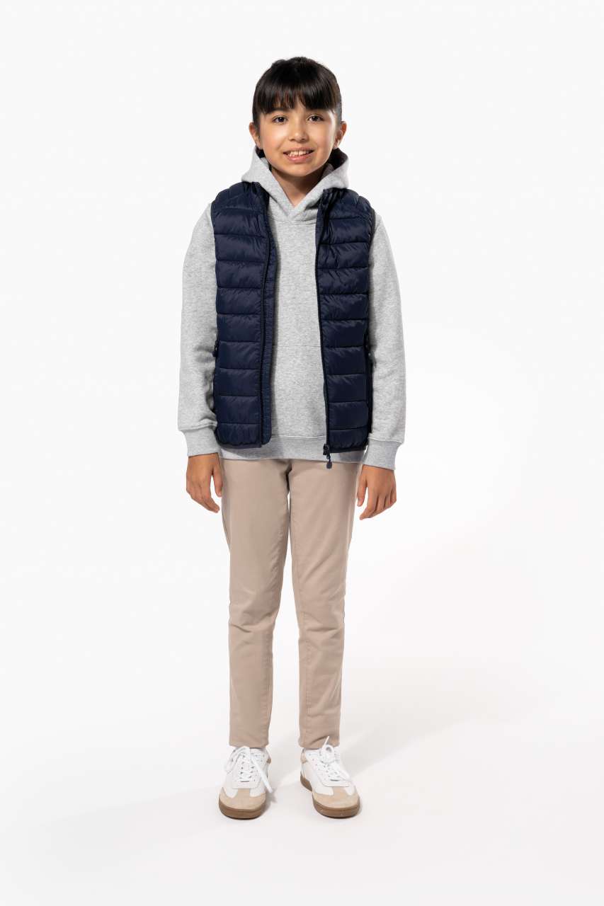 KIDS' LIGHTWEIGHT SLEEVELESS PADDED JACKET