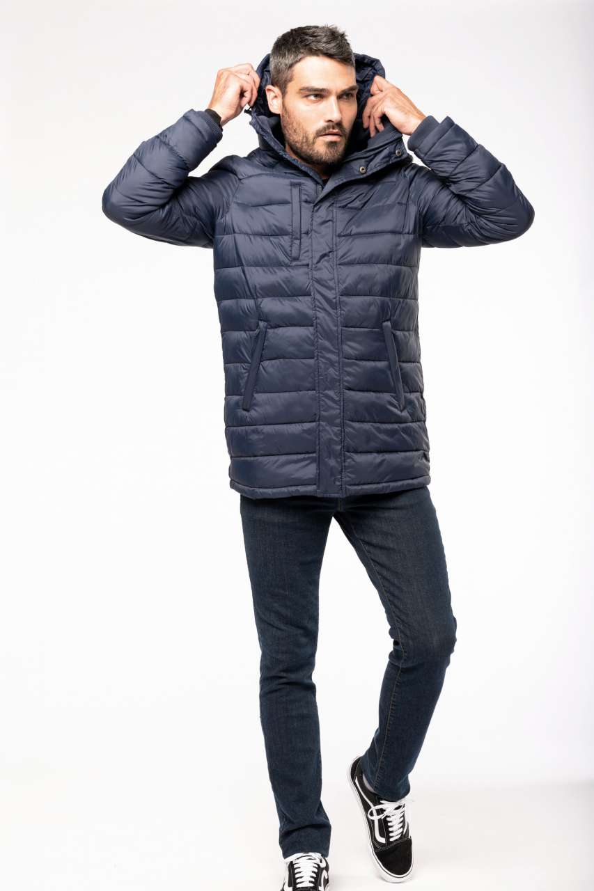 MEN'S LIGHTWEIGHT HOODED PADDED PARKA