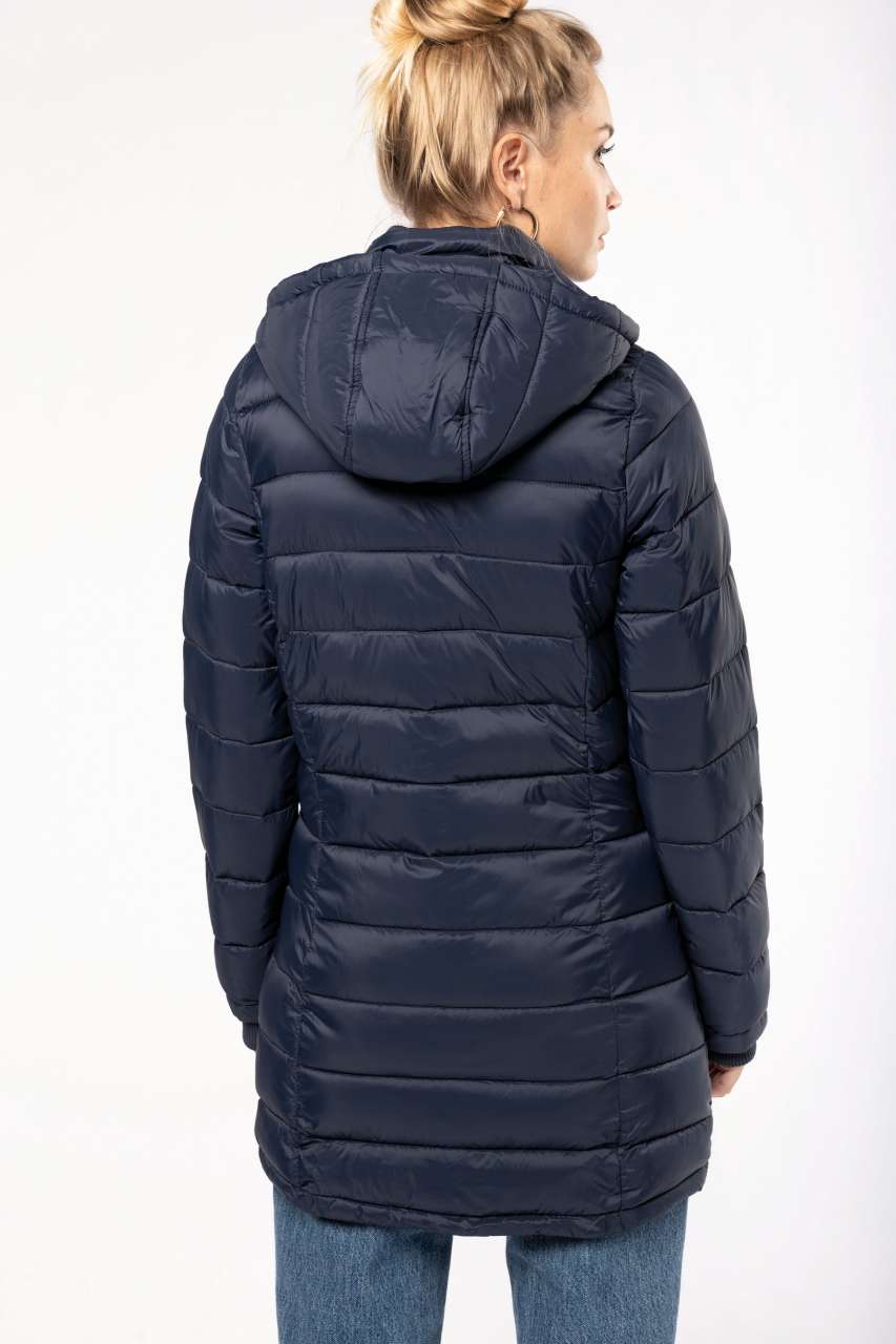 LADIES' LIGHTWEIGHT HOODED PADDED PARKA