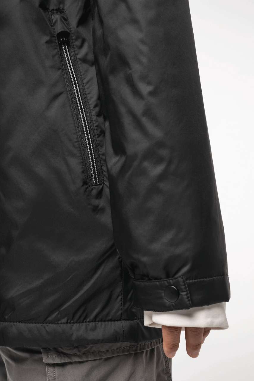 UNISEX HOODED JACKET WITH MICRO-POLARFLEECE LINING