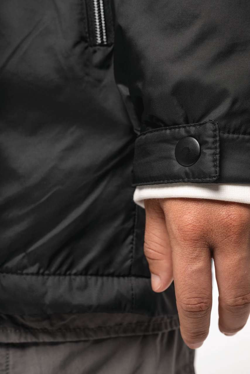 UNISEX HOODED JACKET WITH MICRO-POLARFLEECE LINING