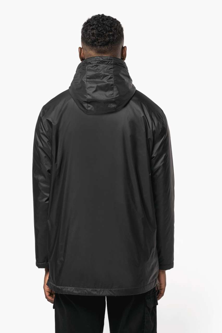 UNISEX HOODED JACKET WITH MICRO-POLARFLEECE LINING