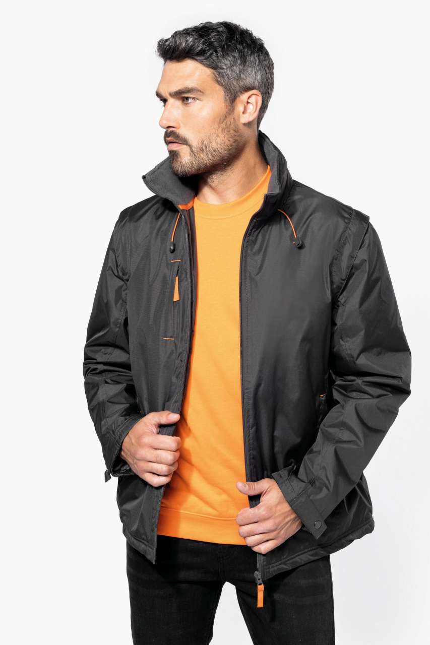 SCORE - DETACHABLE-SLEEVED BLOUSON JACKET