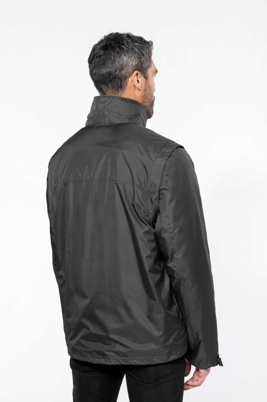 SCORE - DETACHABLE-SLEEVED BLOUSON JACKET