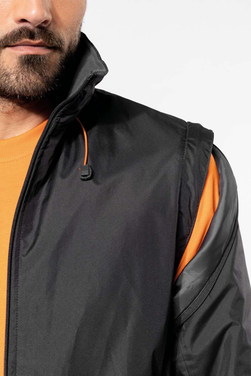 SCORE - DETACHABLE-SLEEVED BLOUSON JACKET