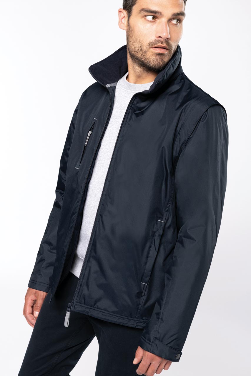 SCORE - DETACHABLE-SLEEVED BLOUSON JACKET