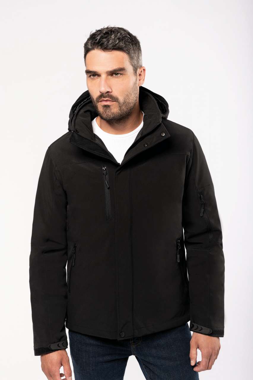 MEN'S HOODED SOFTSHELL LINED PARKA