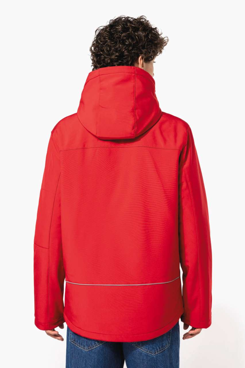 FÉRFI KAPUCNIS SOFTSHELL BÉLELT PARKA
