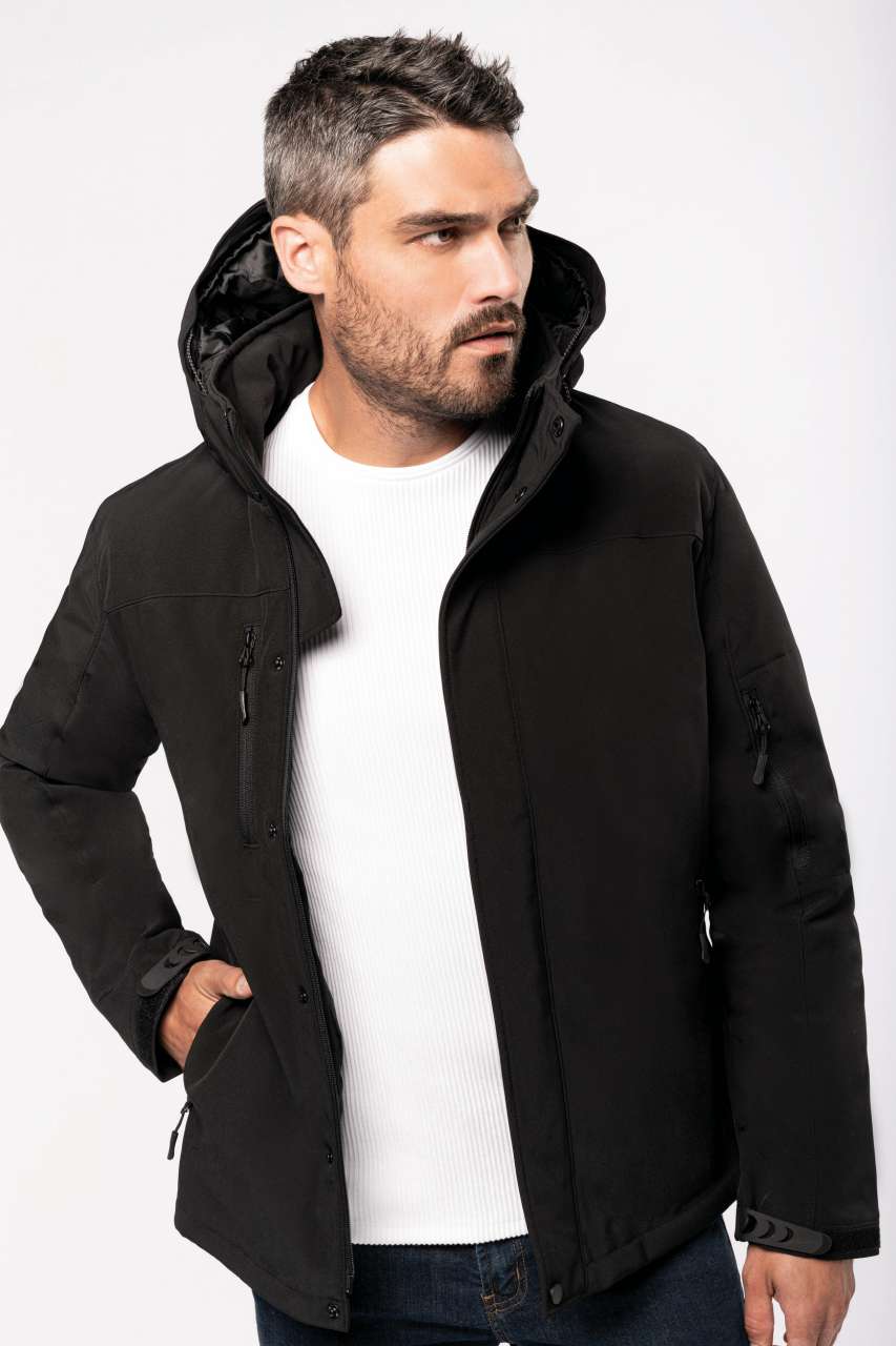 MEN'S HOODED SOFTSHELL LINED PARKA