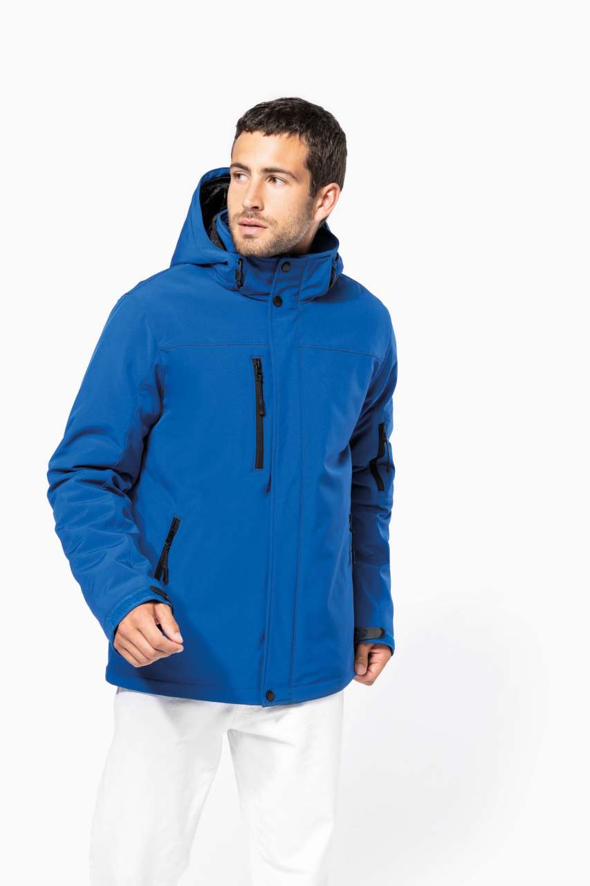 MEN'S HOODED SOFTSHELL LINED PARKA