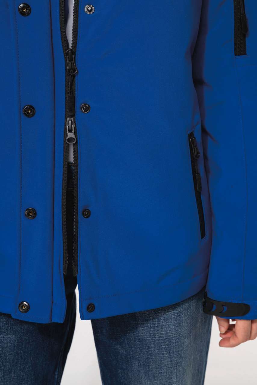 NŐI KAPUCNIS SOFTSHELL BÉLELT PARKA