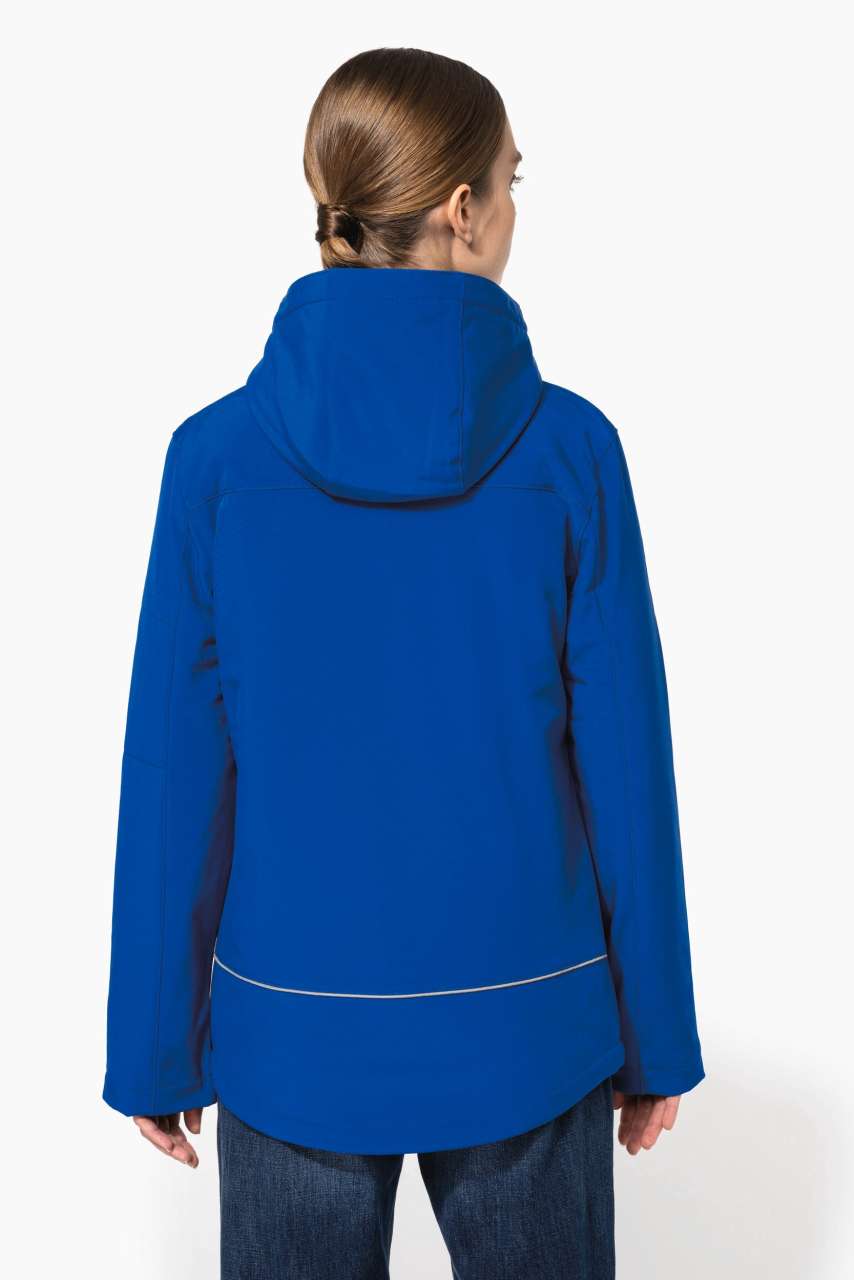 NŐI KAPUCNIS SOFTSHELL BÉLELT PARKA