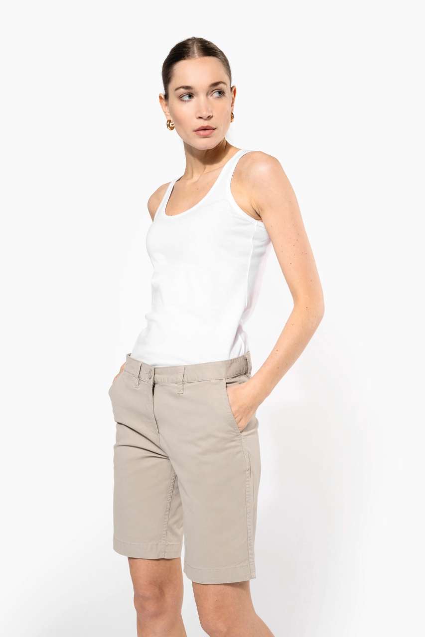 LADIES' CHINO BERMUDA SHORTS
