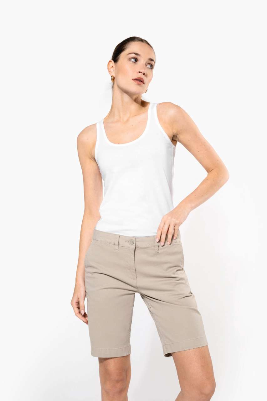LADIES' CHINO BERMUDA SHORTS