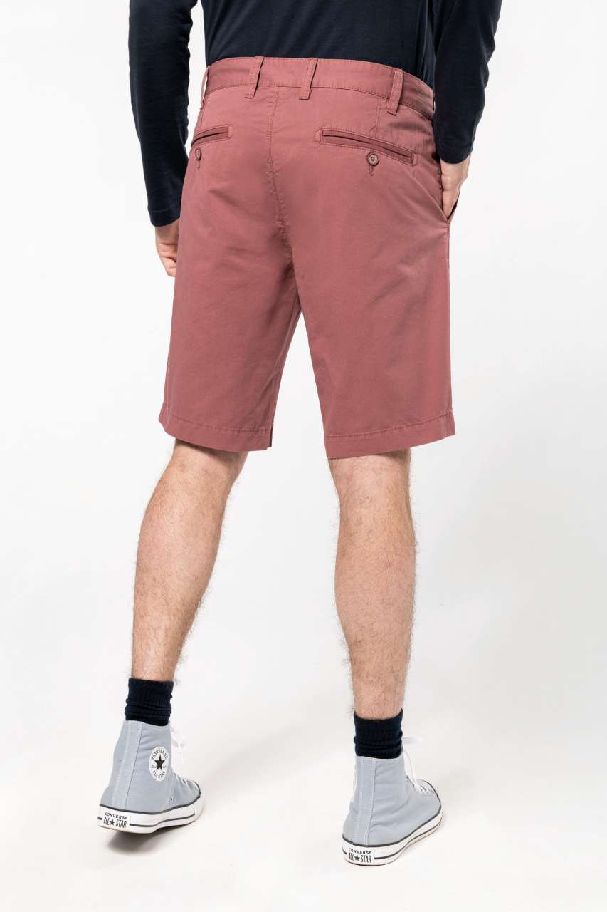 MEN'S WASHED EFFECT BERMUDA SHORTS