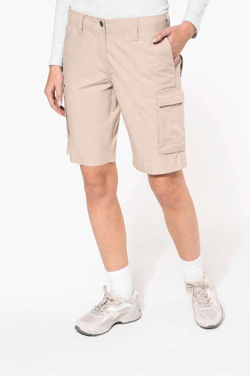 LADIES' LIGHTWEIGHT MULTIPOCKET BERMUDA SHORTS