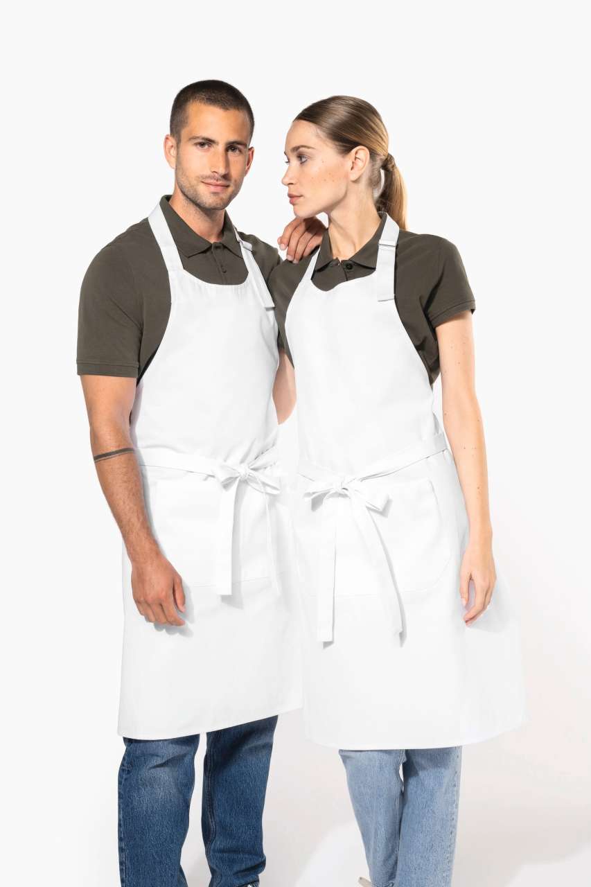 COTTON APRON HIGH-TEMPERATURE WASHABLE